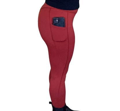 Seamless front leggings with pockets