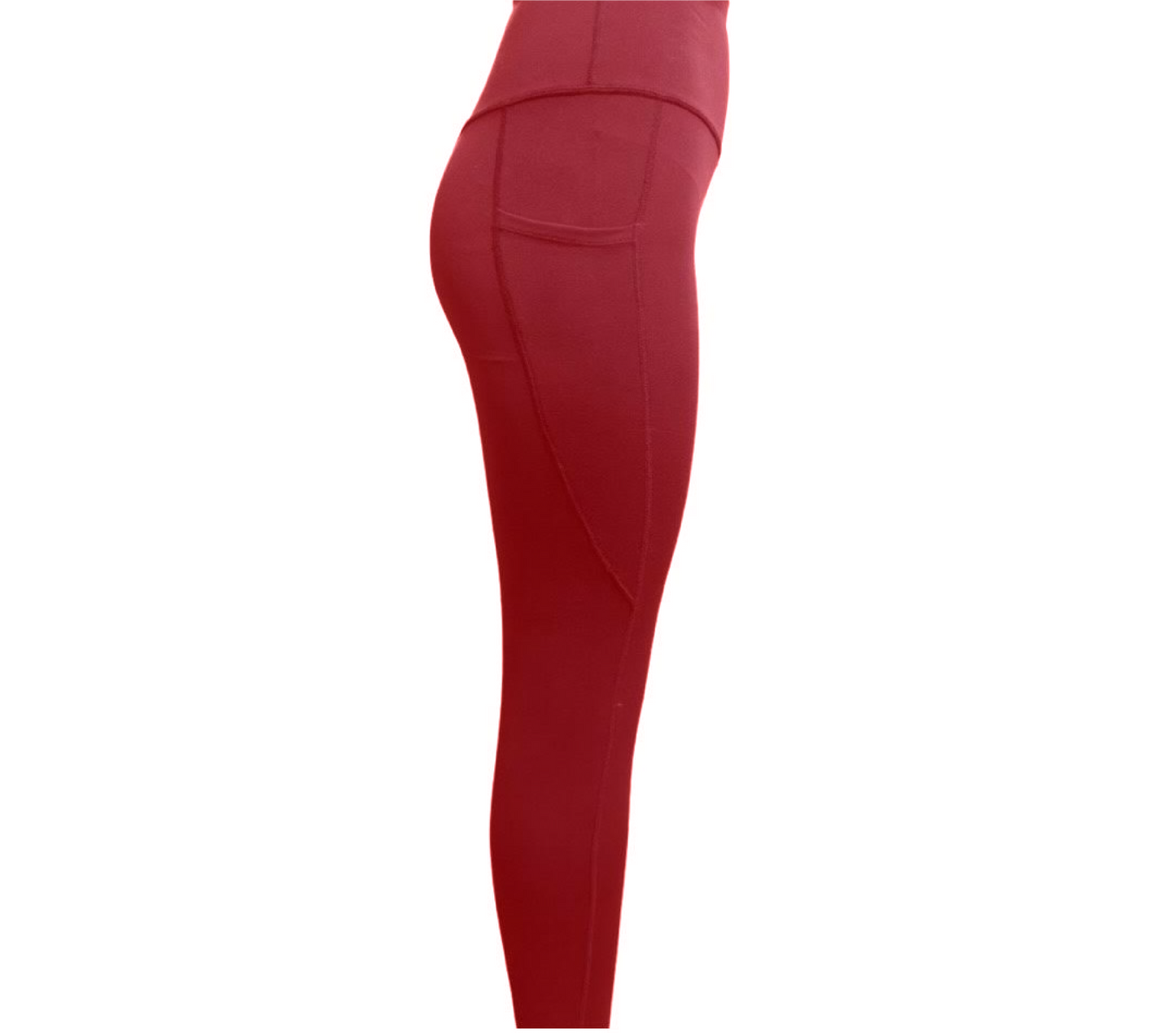 Seamless front leggings with pockets