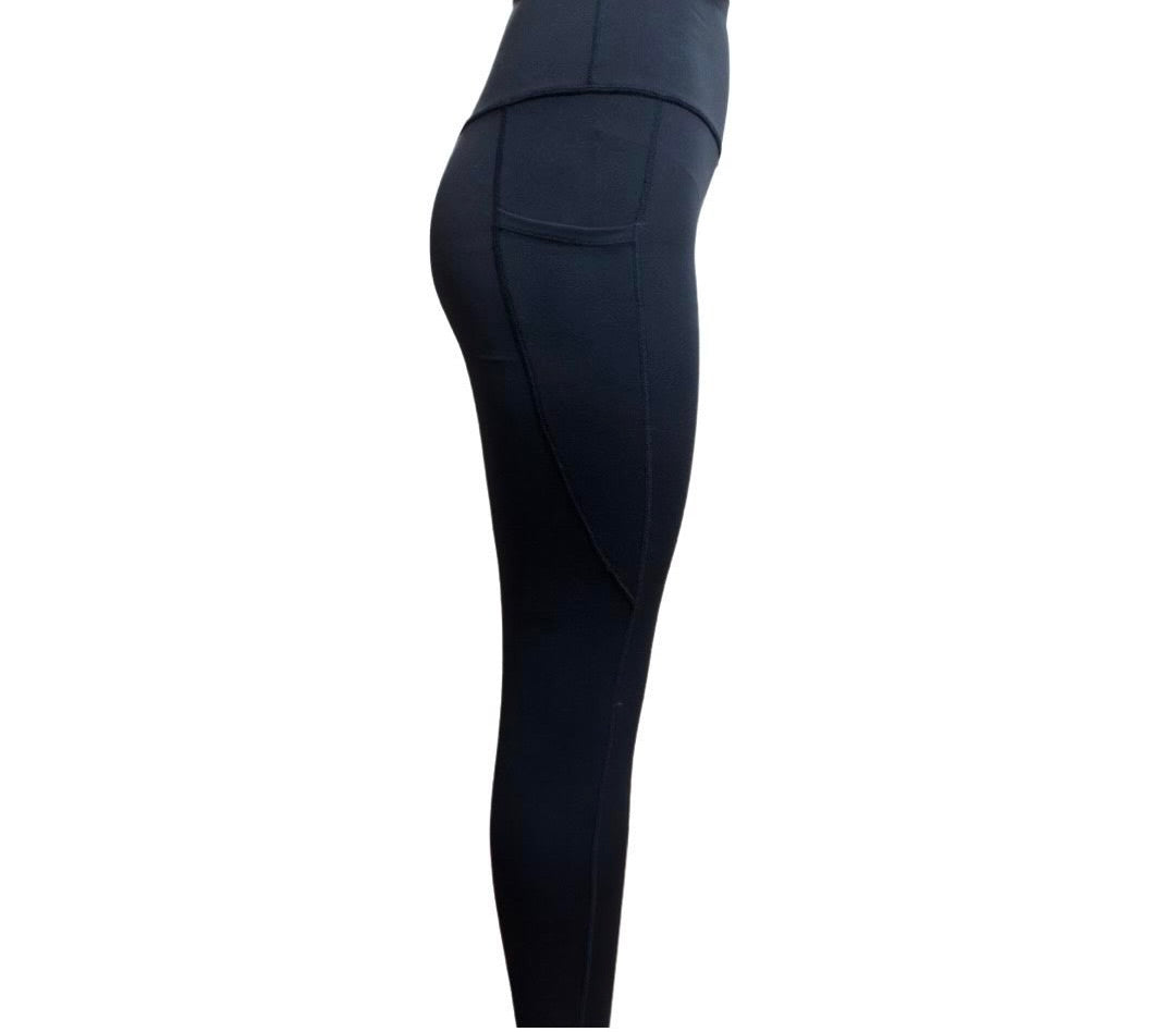 Seamless front leggings with pockets