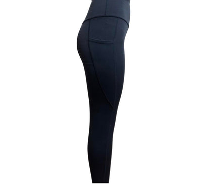 Seamless front leggings with pockets